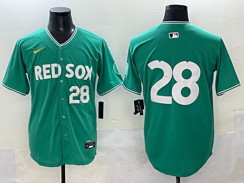 Men 2025 Boston Red Sox #28 No Name Green Joint Name Nike MLB Jersey style 2->boston red sox->MLB Jersey